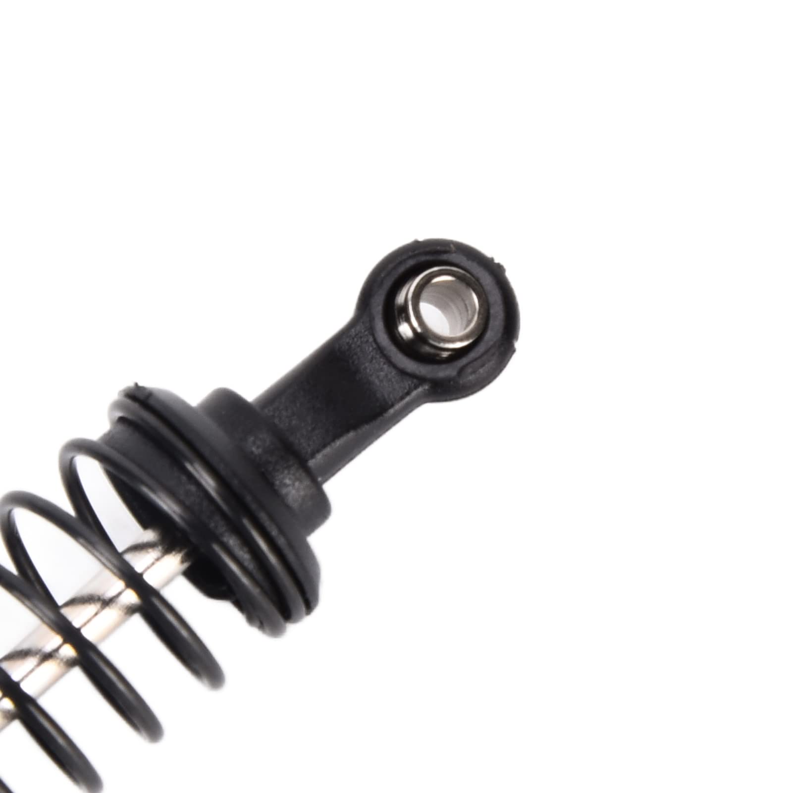 Ammortizzatore per auto RC 2 pezzi 1/16 anteriore posteriore 73 mm lunghezza modello in lega di alluminio ammortizzatore per camion (argento) - 8