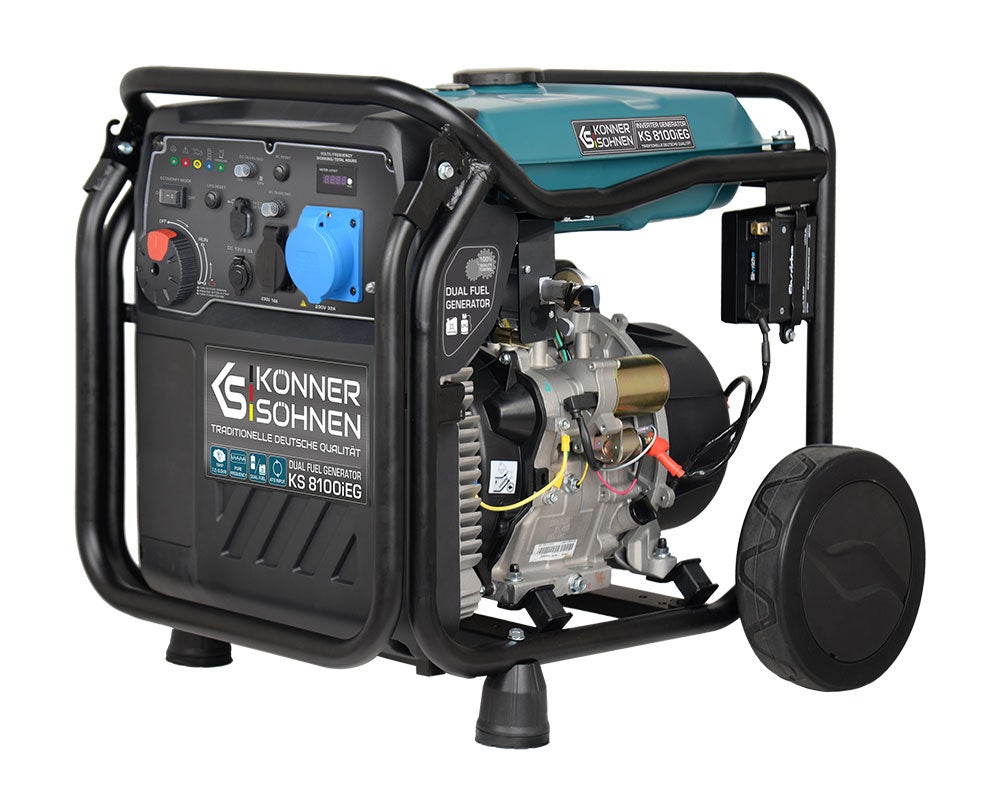 Inwerterowy generator LPG/benzyna KS 8100iEG Moc maksymalna, kW 8.5