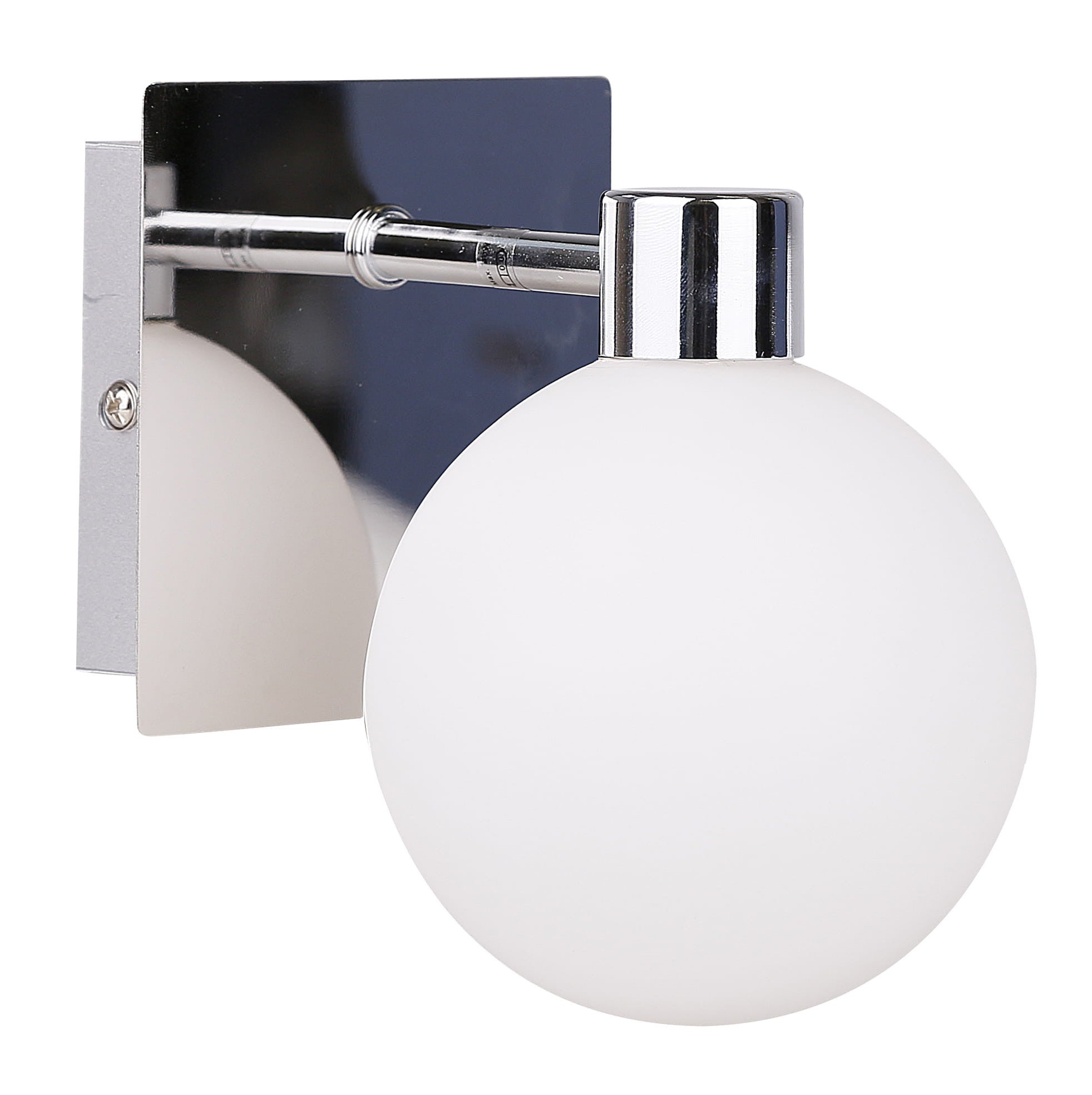 Kinkiet ścienny Oden chromowany biały 1xG9x40W wym: 14 x 15 x 10 cm szkło IP20 Candellux