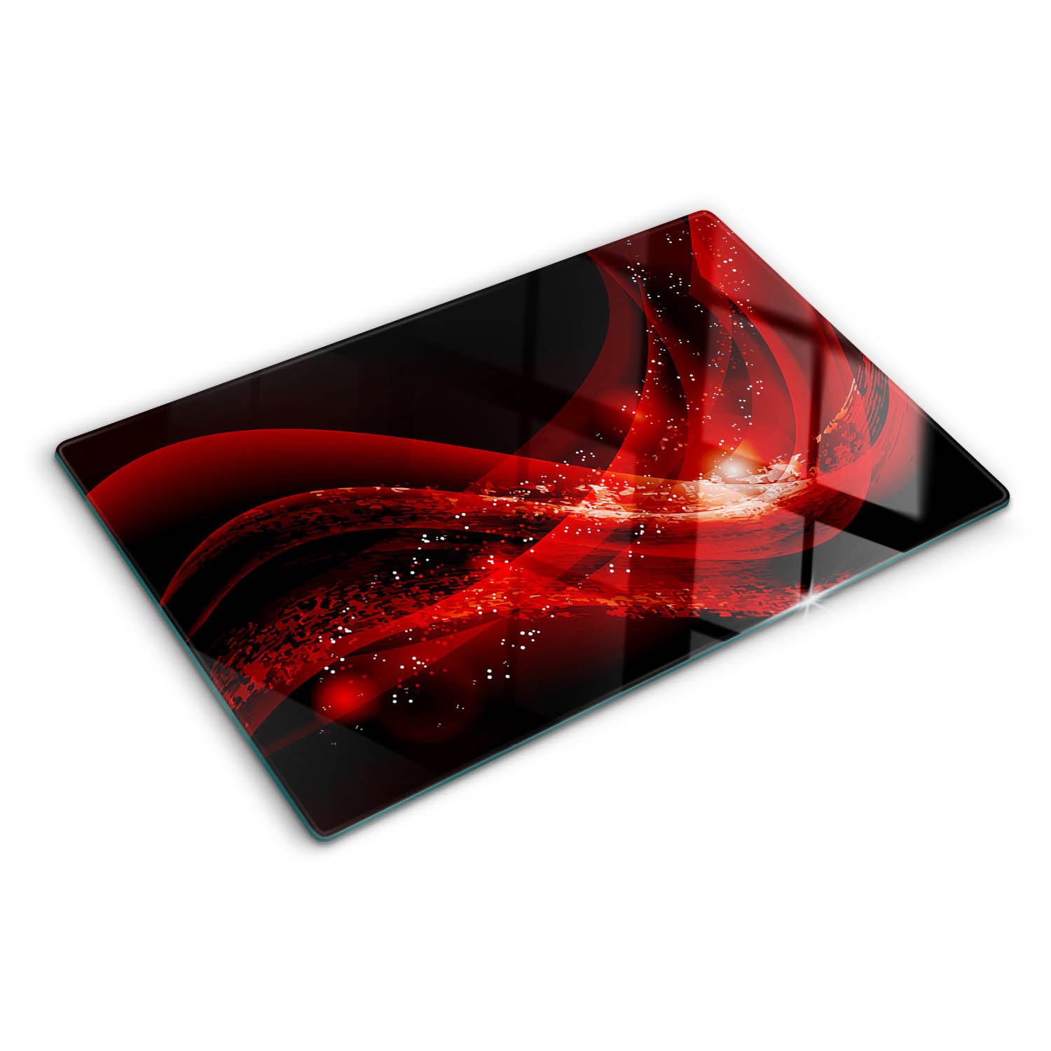 Szklana deska do krojenia Tulup Kształt prostokątny - 80x52 cm - Abstrakcyjny