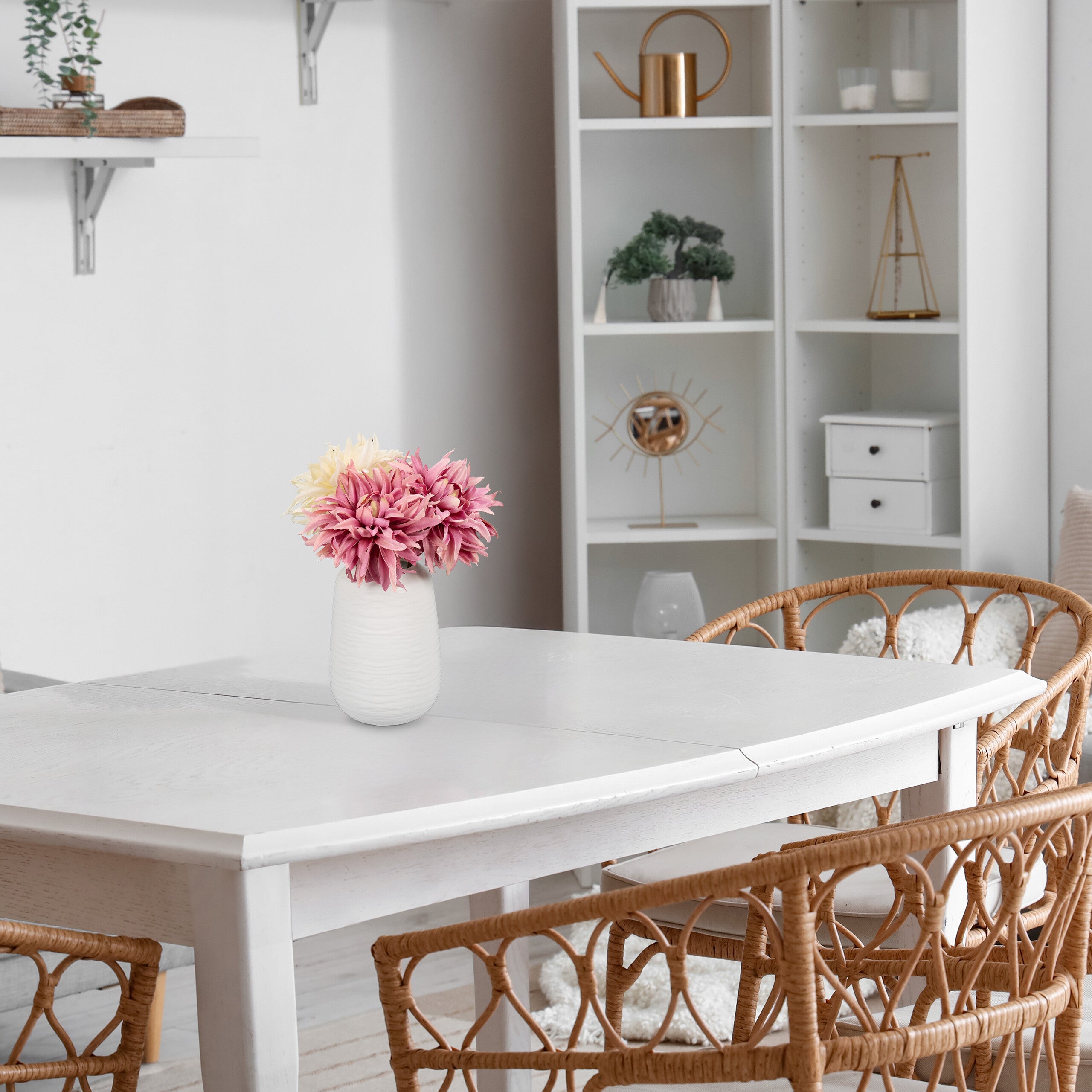 Set di 2 vasi da fiori antracite 38x28cm 17L