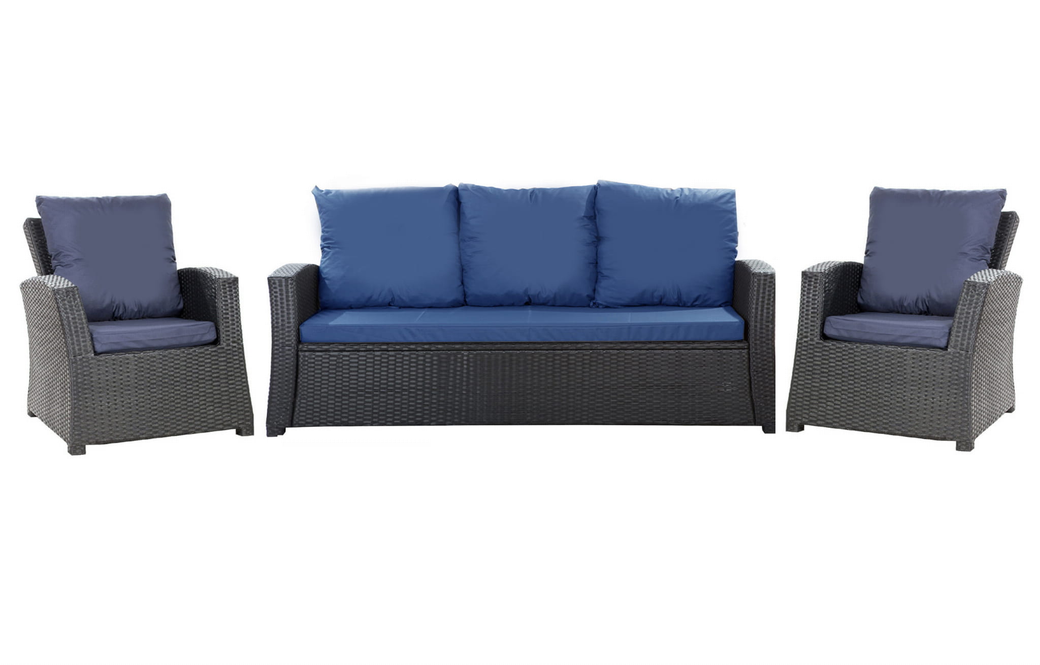 Tumbonas Piscina Tumbona Doble De Jardu00edn Con Cojines Ratu00e1n