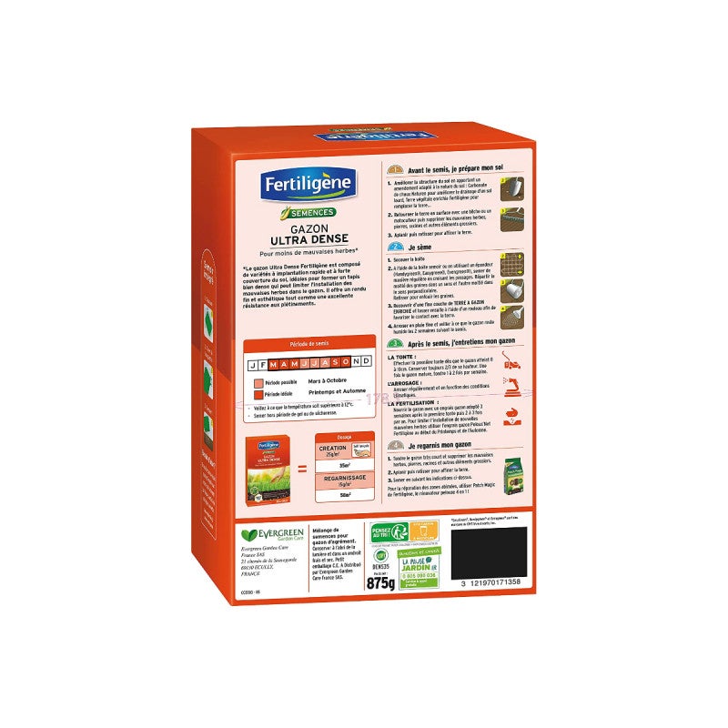Gazon ultra dense FERTILIGÈNE - 35m² - 875g - 2