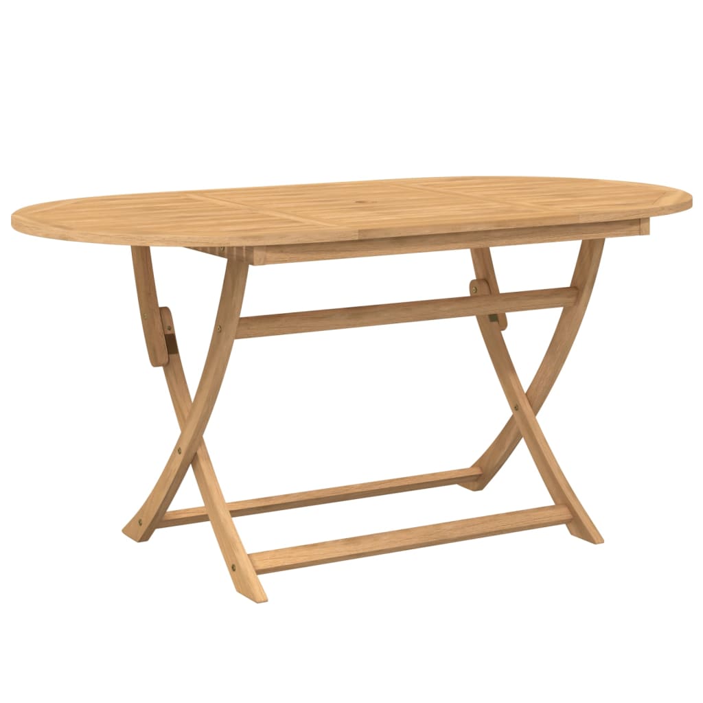 Table pliable de jardin 160x85x75 bois d'acacia solide - 6