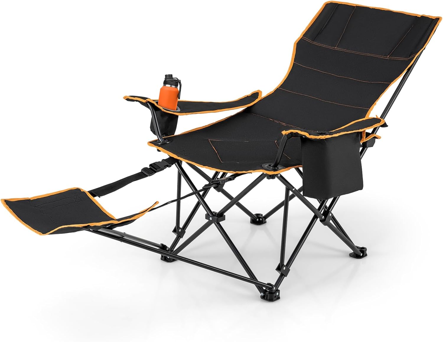 Sedia da Campeggio con Poggiapiedi Staccabile, Sedia da Campeggio