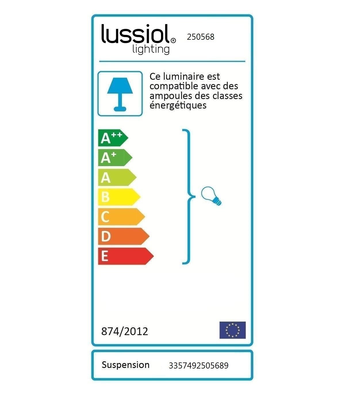 suspension loft color blanc, métal, diam. 30 cm, - 4