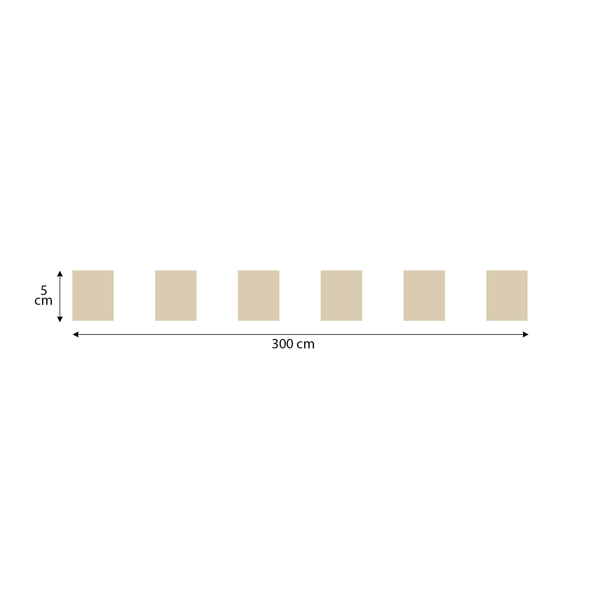 Friso decorativo adhesivo, rayas, beige y blanco, moderno, 5 cm x 300 cm - 5