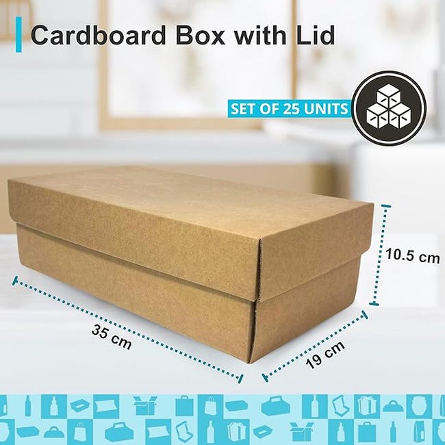 Scatole Imballaggio 25 Pezzi Scatole Di Cartone Per Spedizioni 8x8x4 Pollici (20x20x10 Cm) - Confezione Da 25, Marca ValueMailers Imballaggio Per Spedizioni - Foto 12