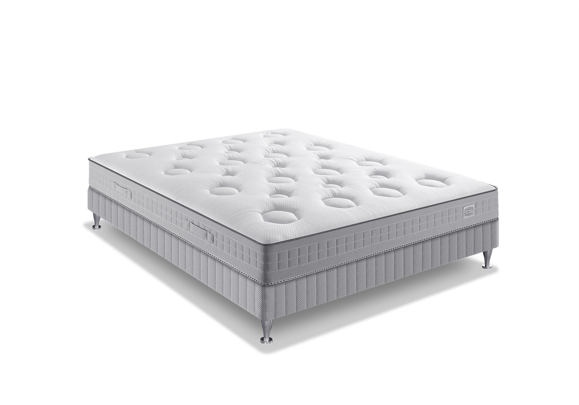 Ensemble Simmons Matelas Ressorts Ensach S Sw Flexion Sommier X Cm Leroy Merlin