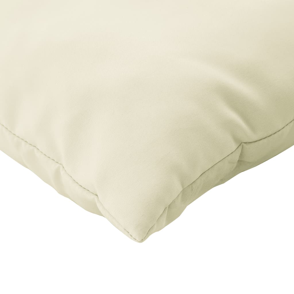 Lot de 2 Coussin d'extérieur | Coussins de palette crème tissu CFW167846 - 8