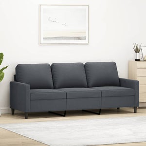 Uu sofa canapé salon - canapé à 3 places vert foncé 180 cm velours chy3430 - 198x77x80 cm