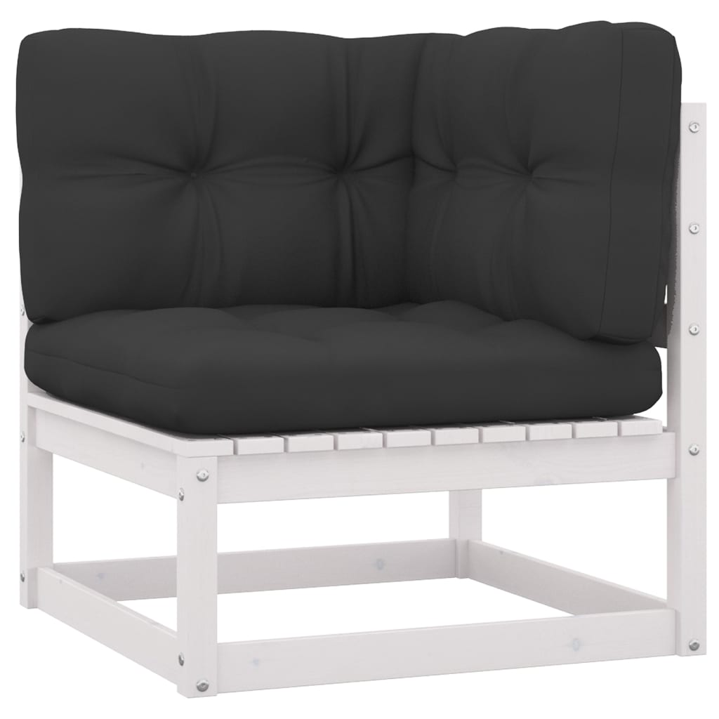 Maison Exclusive - Salon de jardin 3 pcs avec coussins Bois de pin massif - 4
