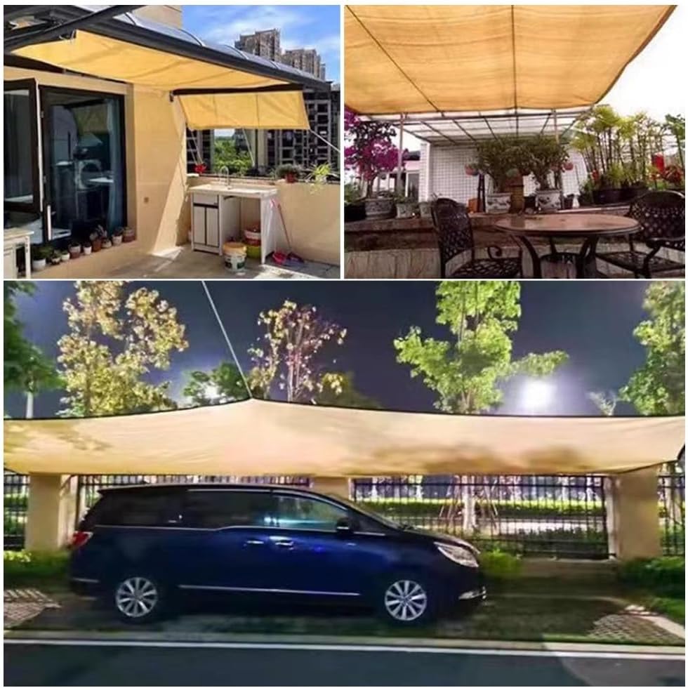 Toile d'ombrage pour jardin – Protection solaire à 90 % pour terrasse, pergola,abri voiture et jardin (3 x 4 m) - 6