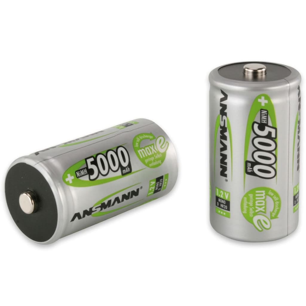 Akumulator ładowalny Ansmann Mono D HR20 o dużej pojemności 5000 mAh wstępnie naładowany