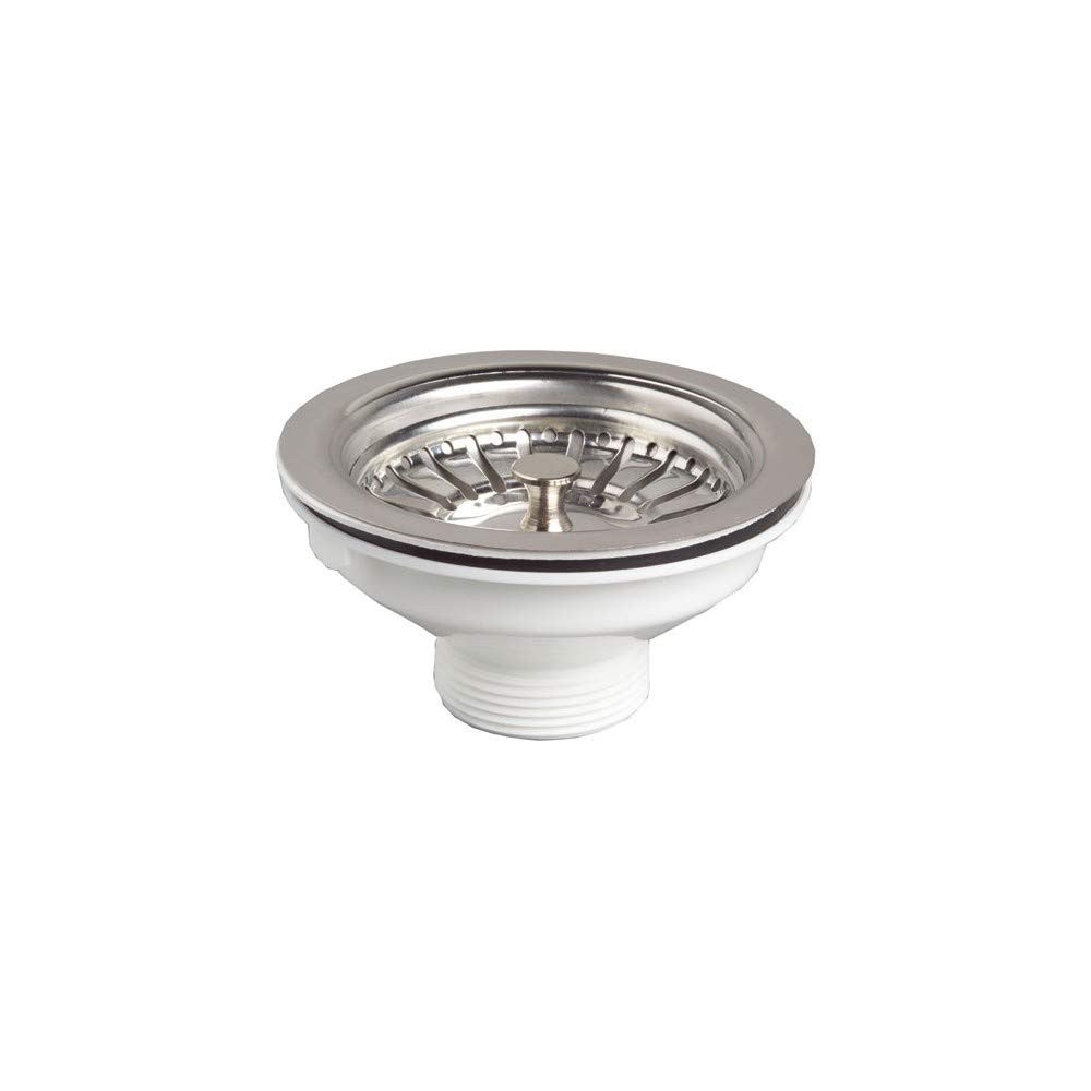 Bonde D'évier Acier Inoxydable 90 Mm - Panier Amovible Pour éviers De 70 à 80 Mm D'ouverture - 4