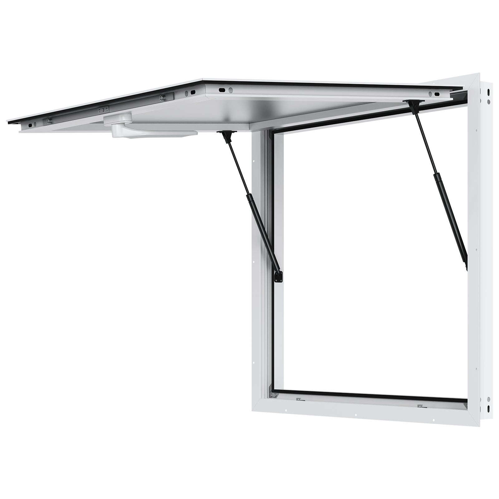 Stojak z przekąskami do serwowania okien markiza serwisowa do food trucków 915x915mm aluminium VEVOR