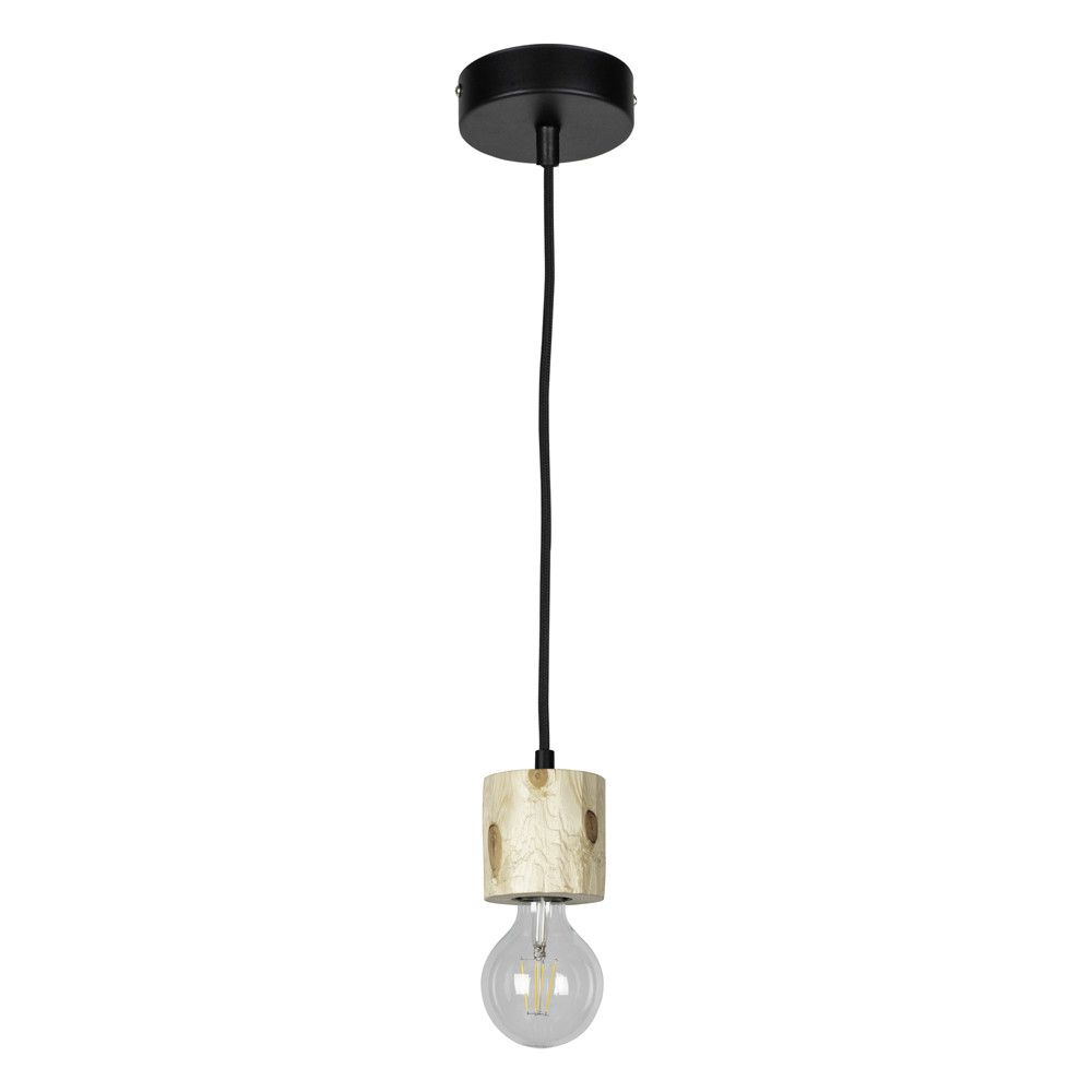 Suspension en Pin Naturel Design Scandinave 1 Tête PINO Leroy Merlin