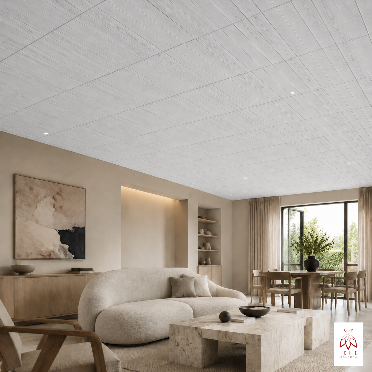(20 m² = 80 peças) / painéis de parede revestimento de paredes de teto imitação de madeira MATERIAL POLIESTIRENO 2 mm de espessura 0204 - 2