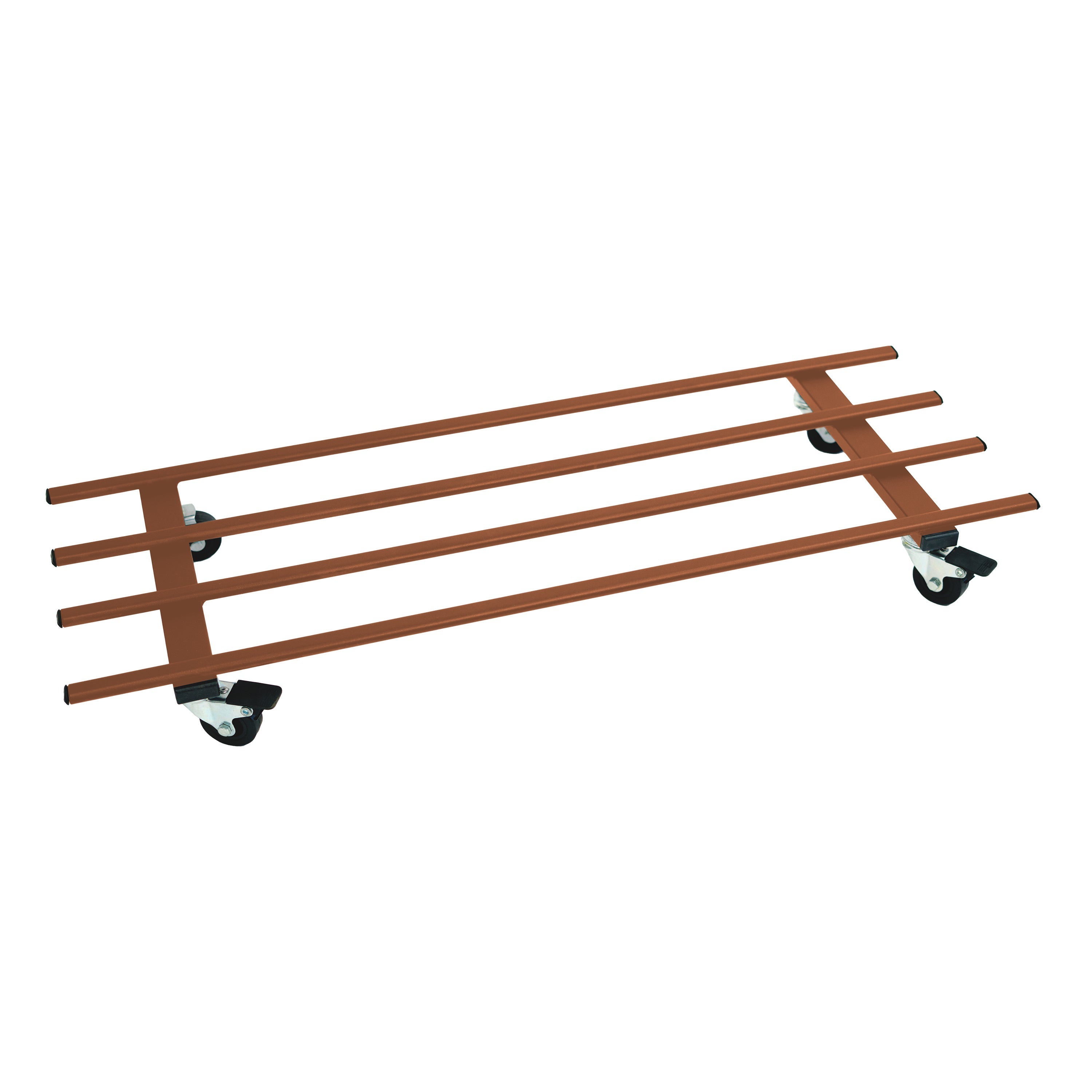 KAHEIGN 2 Pièces Support à Plantes En Bois Roulettes Avec Roulettes, 30CM Plateaux à Plantes Rond Porte Mobile Robuste Chariot à Plantes Avec Roulettes Métalliques Verrouillables Pour Pot De Fleurs