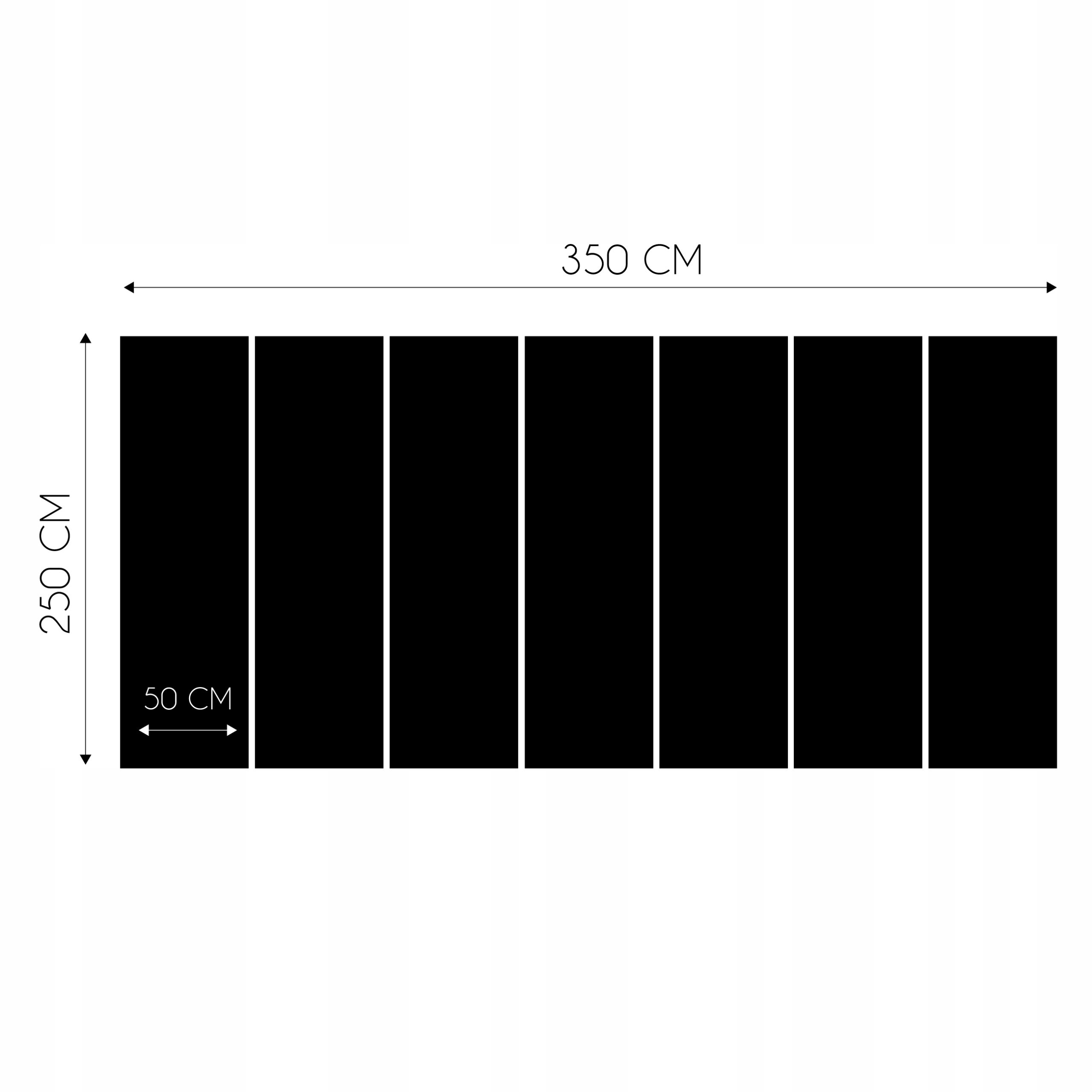 Papier Peint Noir et blanc Jungle Intissé Panoramique 350x250 cm - Colle Inclus - Chambre et Salon - Moderne Papier Peint - 3