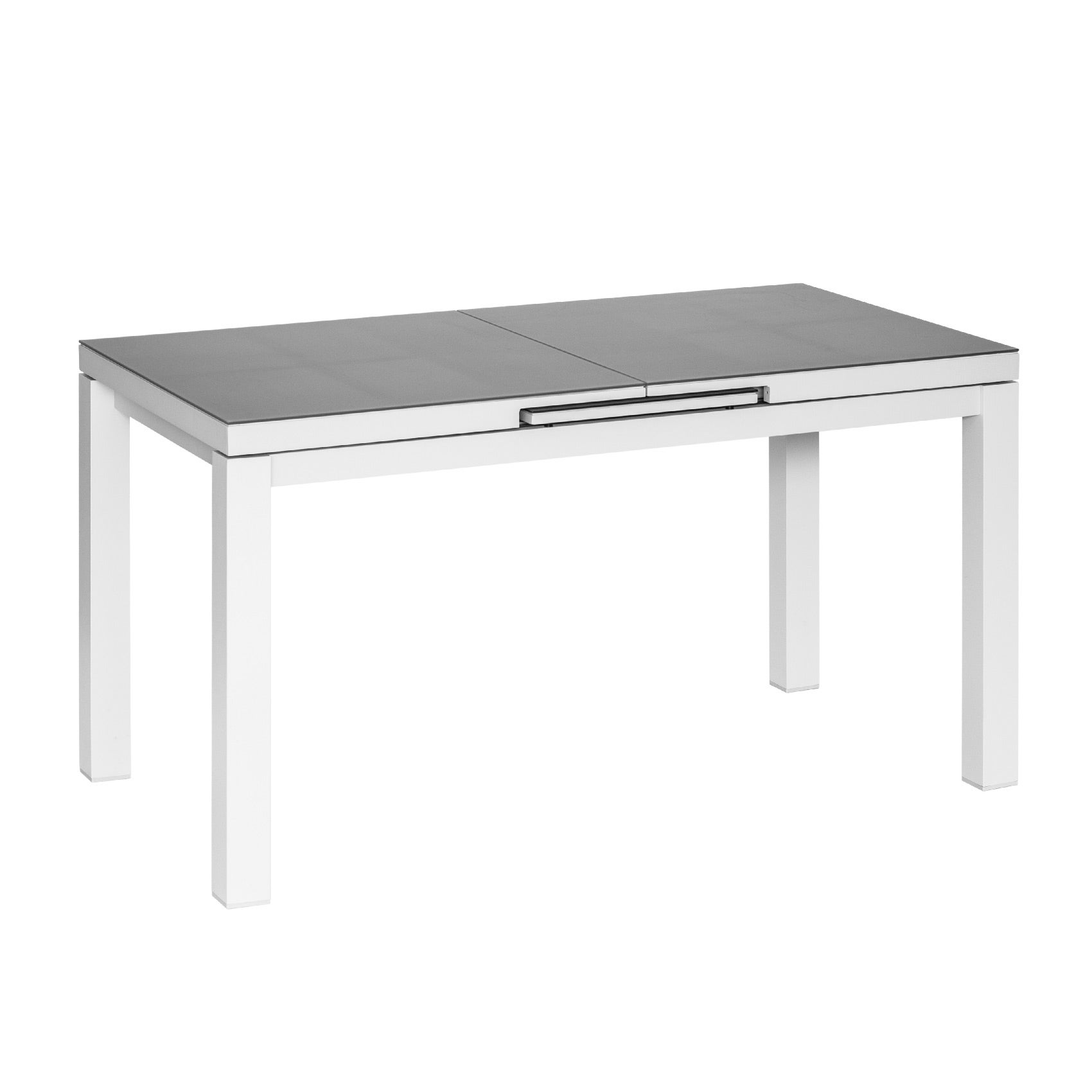 Table de jardin rectangulaire en aluminium gris perle Ibiza Perle - 6/8 places - Jardiline - 6