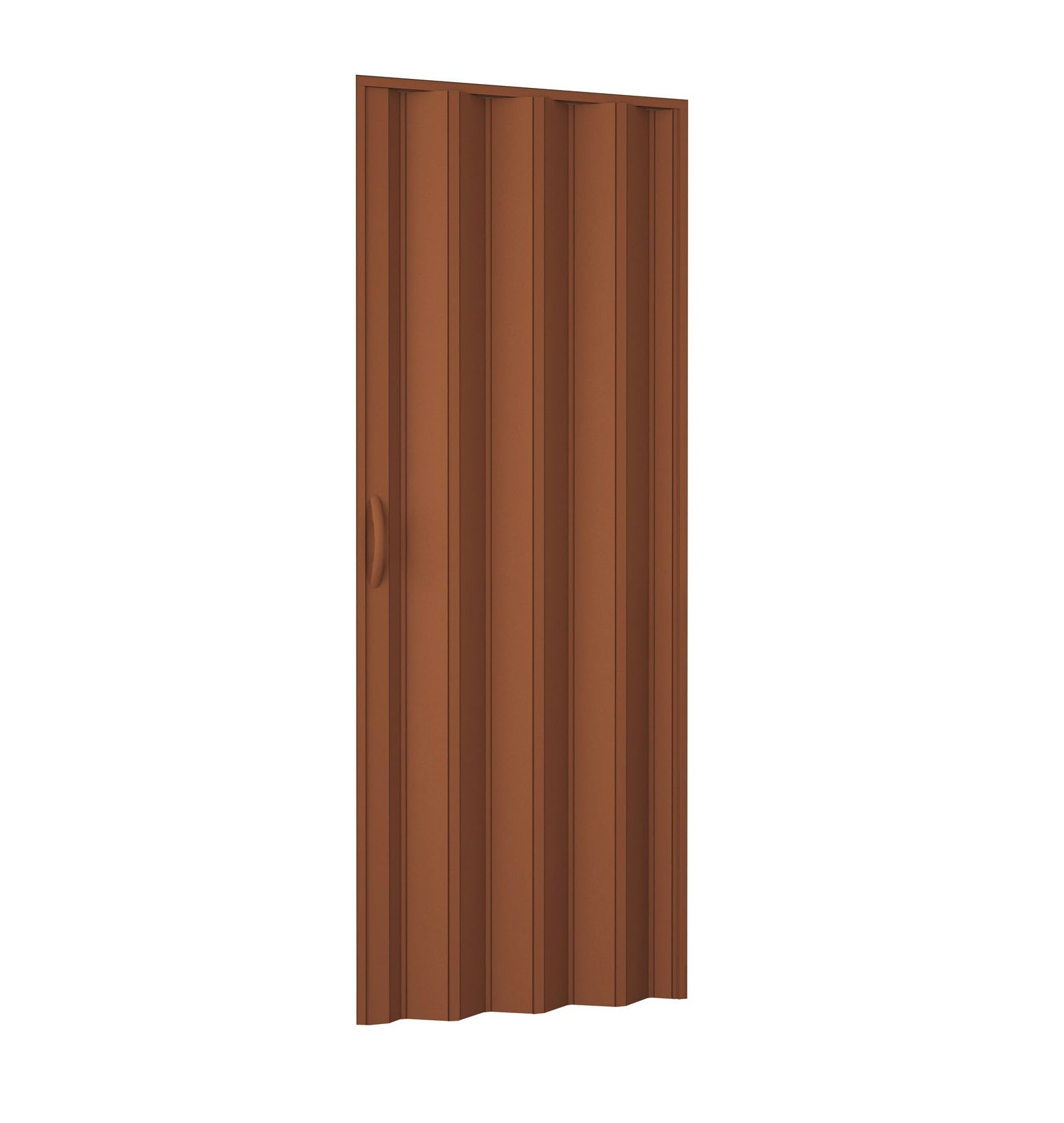 Porta rebatível em PVC com abertura lateral e fecho magnético - COR Castanho - 5