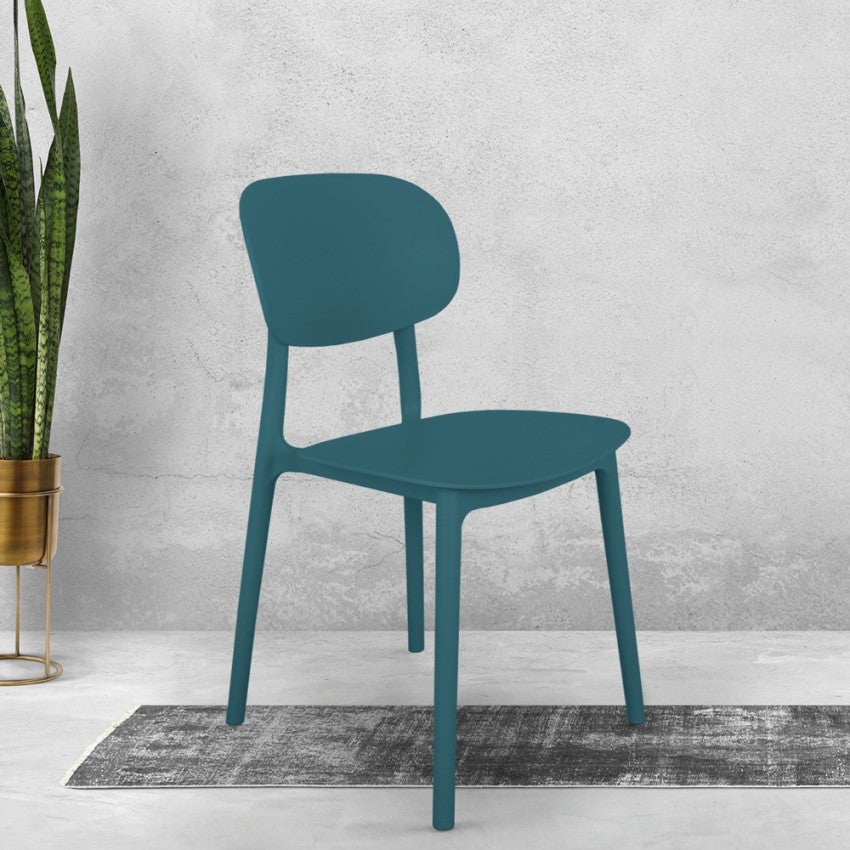 Chaise de cuisine et d'extérieur design moderne en polypropylène Nantes - 2