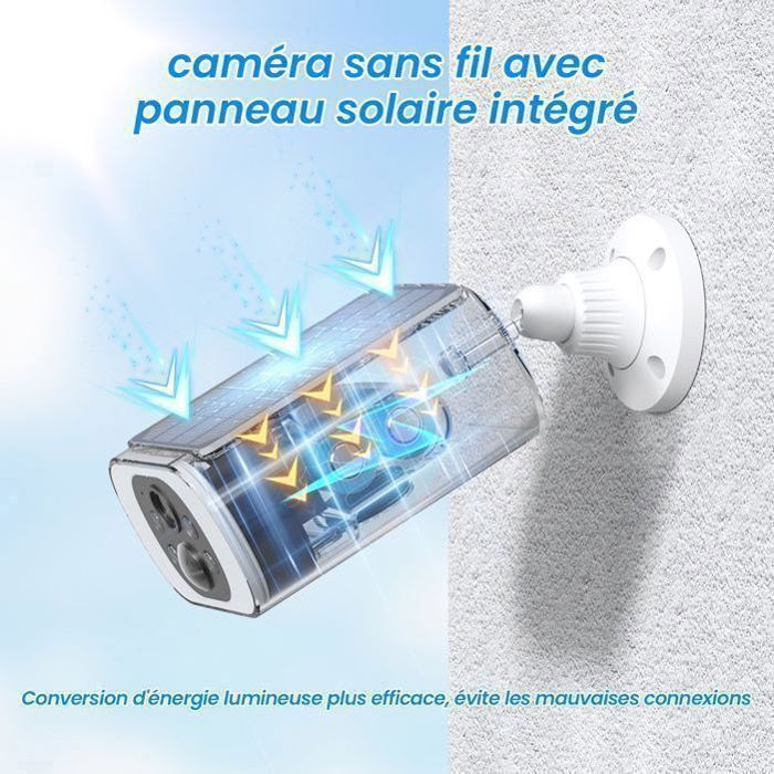 Caméra de Surveillance Extérieur sans Fil Solaire 5MP 3K HD Camera Batteries Rechargeable avec panneau solaire intégrée-ANRAN C3 Max - 2