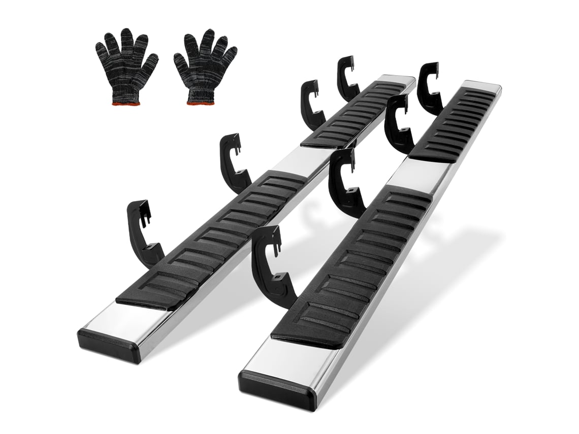 2 pedane laterali per MG ZS ZST 2017-2024 Nerf Bar in alluminio nero (con staffe
