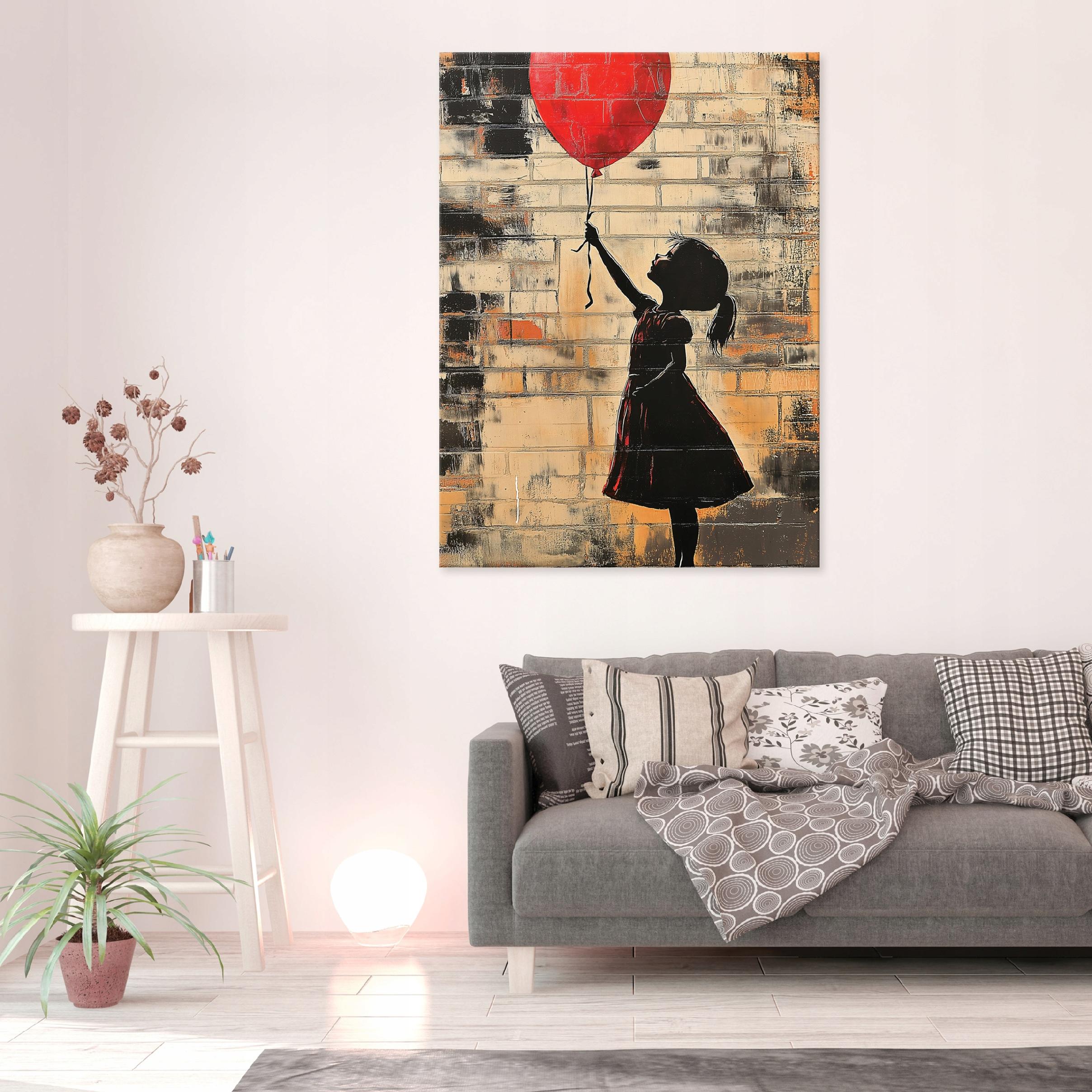 Tableau Deco abstrait banksy moderne 60x40 cm xxl Impression sur toile décoration murale intissée pour salon chambre cuisine - 2