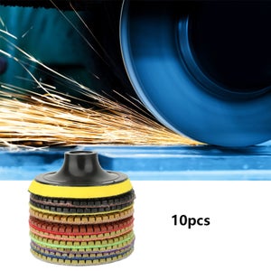 Disques Polissage Kisvic 125mm - Lot De 6, Laine Velcro, Pour Meuleuse/Perceuse