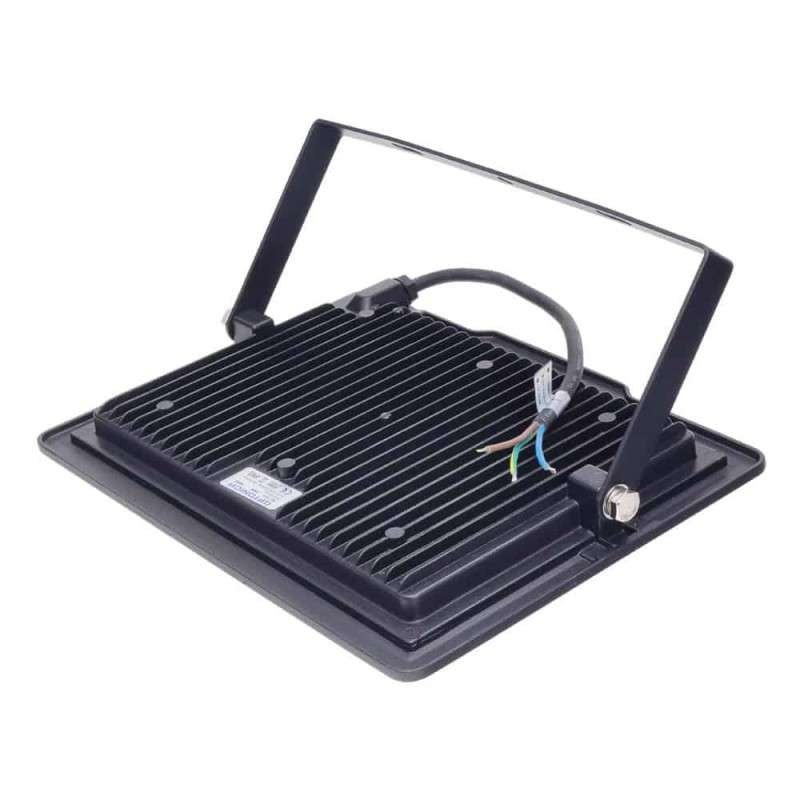 Projecteur LED Noir 100W (500W) IP65 8000 lumens - Blanc du Jour 6000K - 2