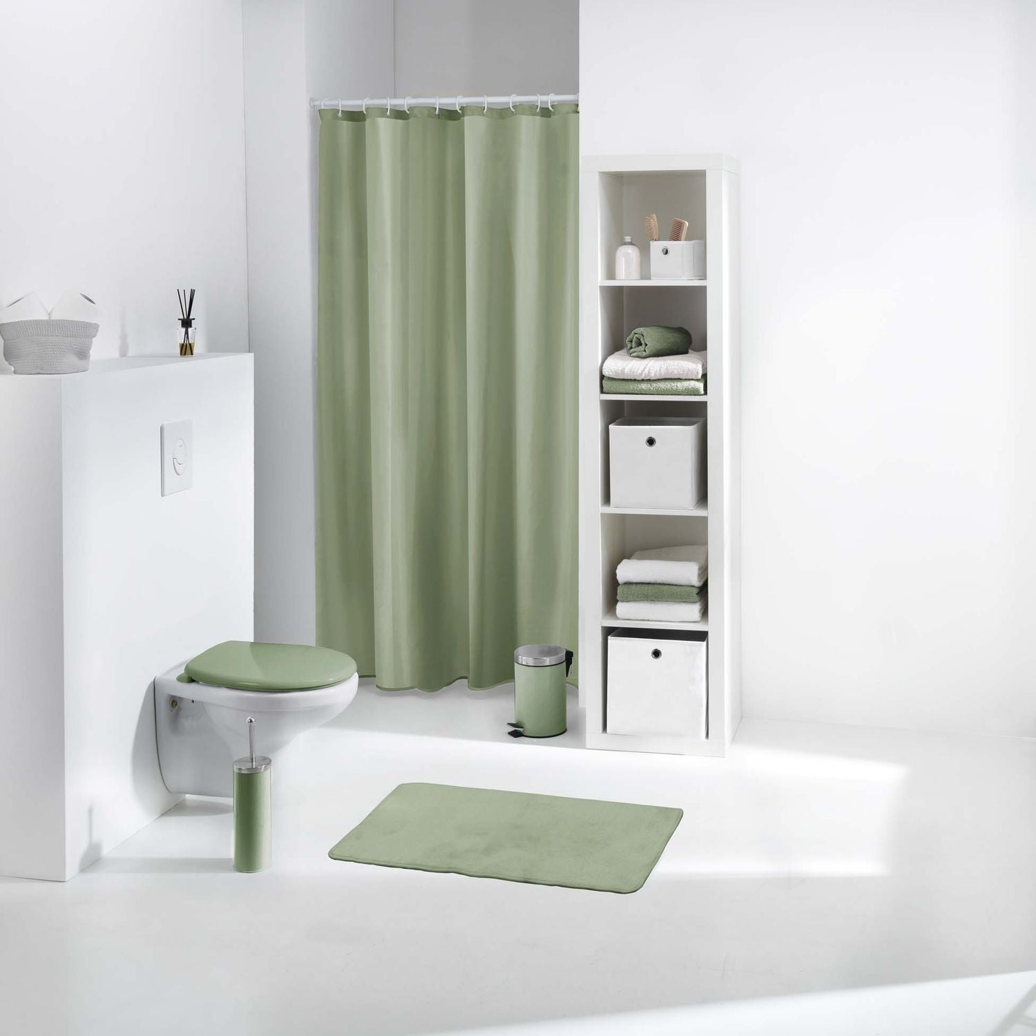 MSV Rideau de douche Polyester AMAZONIA 180x200cm QUALITà PREMIUM