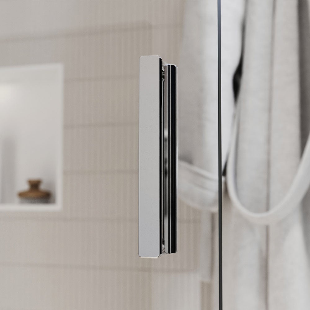 BERNSTEIN - Cabina de ducha de cristal transparente 8mm Cabina de ducha completa estanca Cabina de ducha con puerta corredera - NT101 - 195x140cm - 4