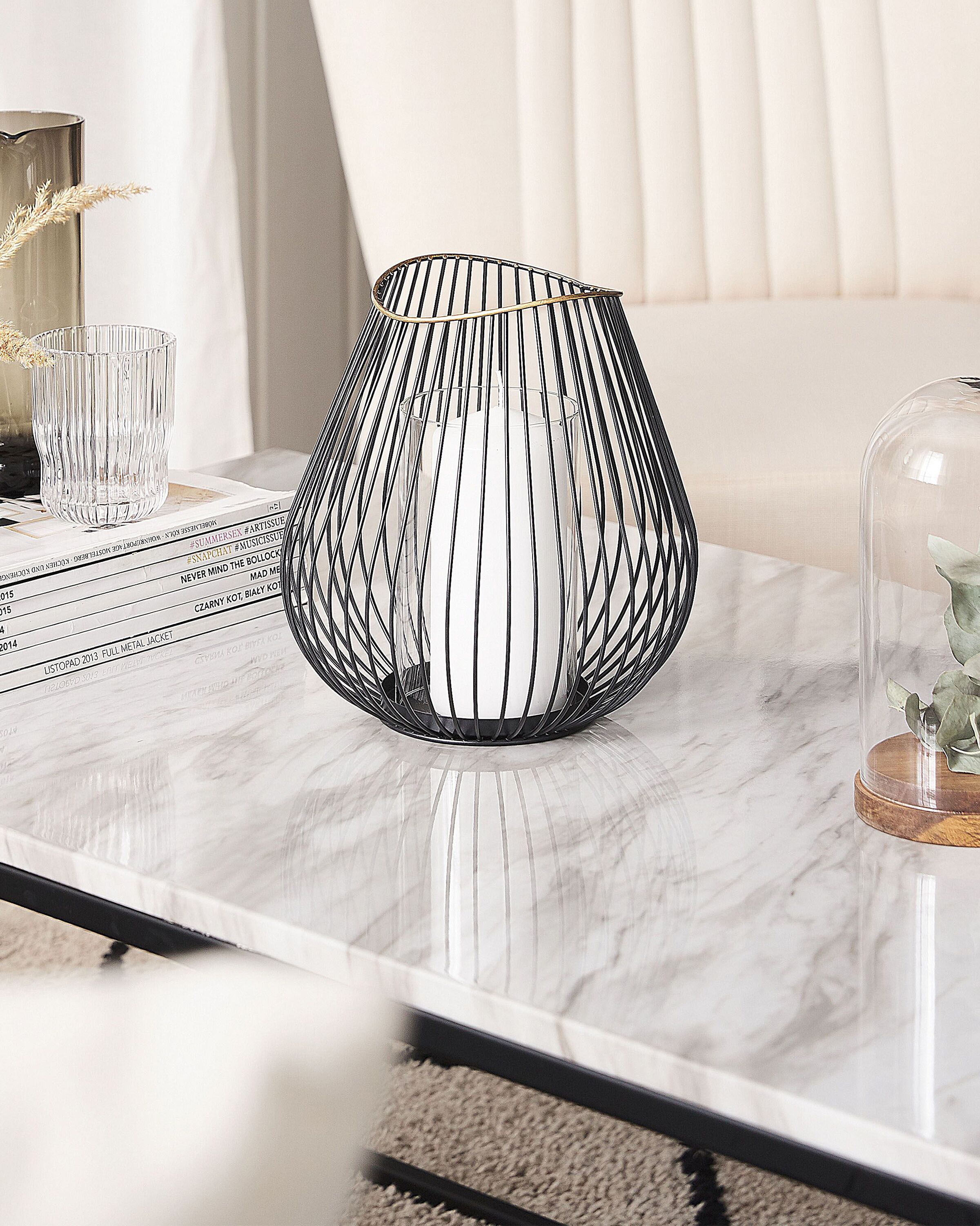 Lanterna THURSTON Metallo 22 cm Nero - 4