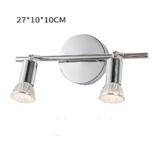 Spot Sufitowy LED 2 Żarówki - Nowoczesny Plafon LED, Obrotowy, Ciepłe Światło - Chrom