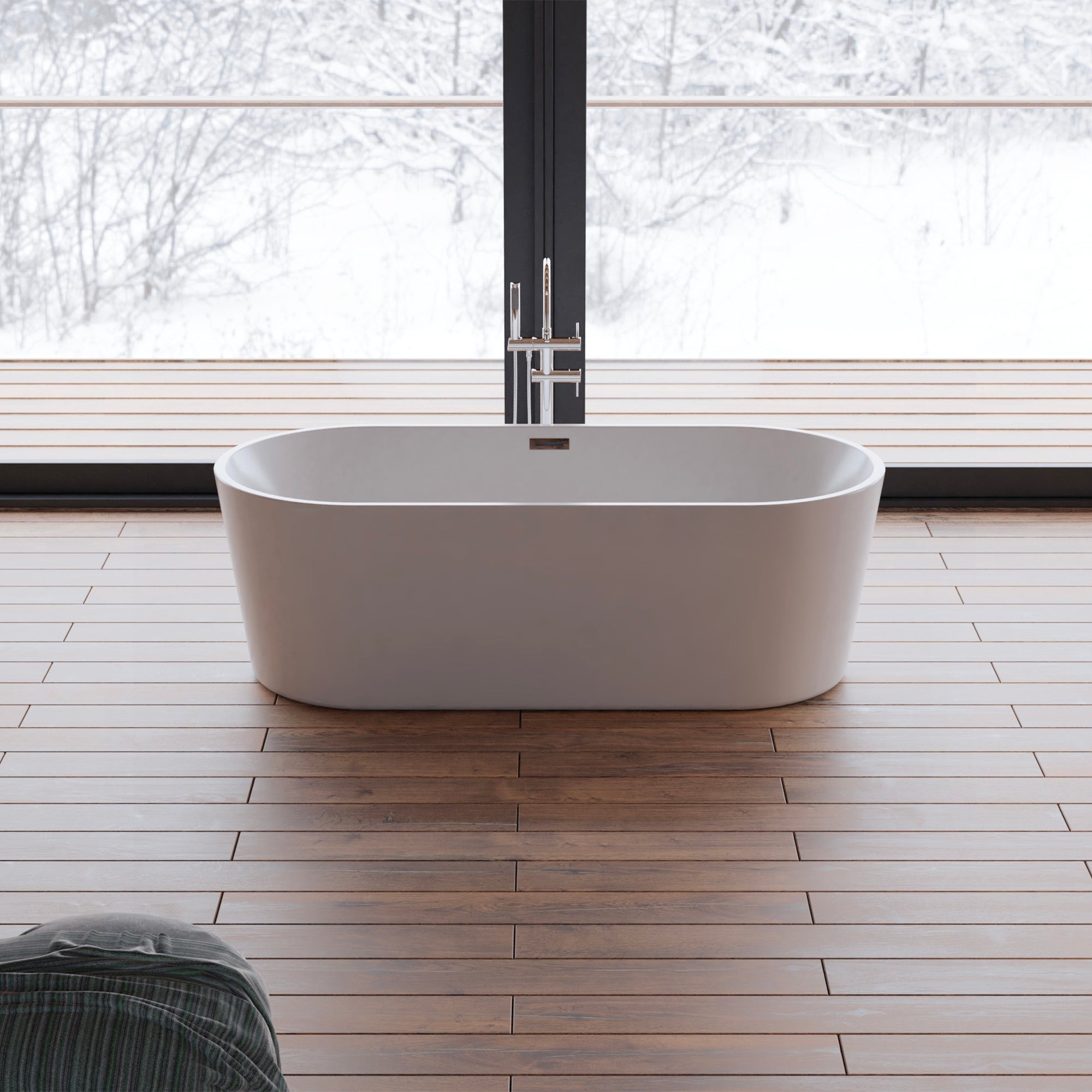 Baignoire Ilot Jade 170 blanche 170 x80 x58 cm, by SPALINA - 8