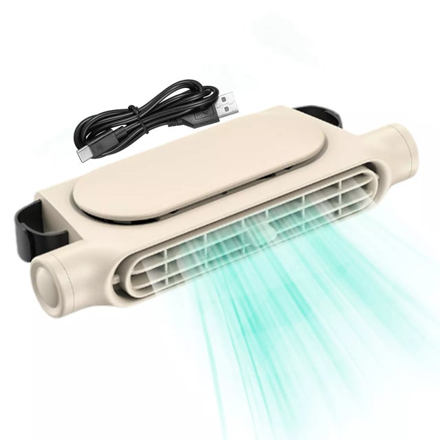 Ventilatore Portatile Oscillante Per Passeggino - Ricaricabile USB Type-C, Treppiede Flessibile, 4 Velocità - Per Auto, Ufficio, Casa - 5