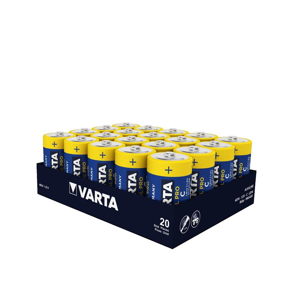 Pack de 20 Piles LR14 C VARTA Industrial Pro - 2