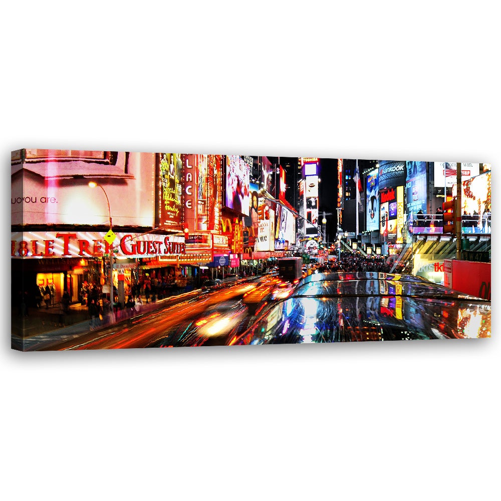 Obraz na płótnie, Światła na Times Square 90x30