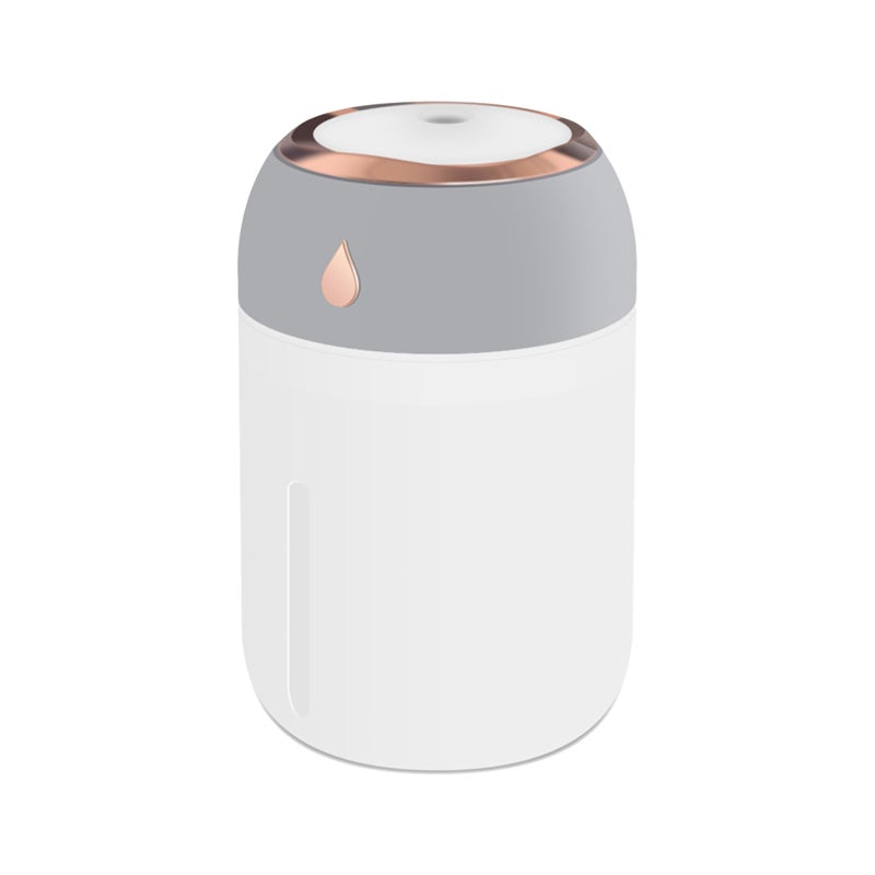 Humidificateur Volcan Avec Flamme LED - Diffuseur Huiles Essentielles 160ml, Silencieux, Pour Maison/Bureau