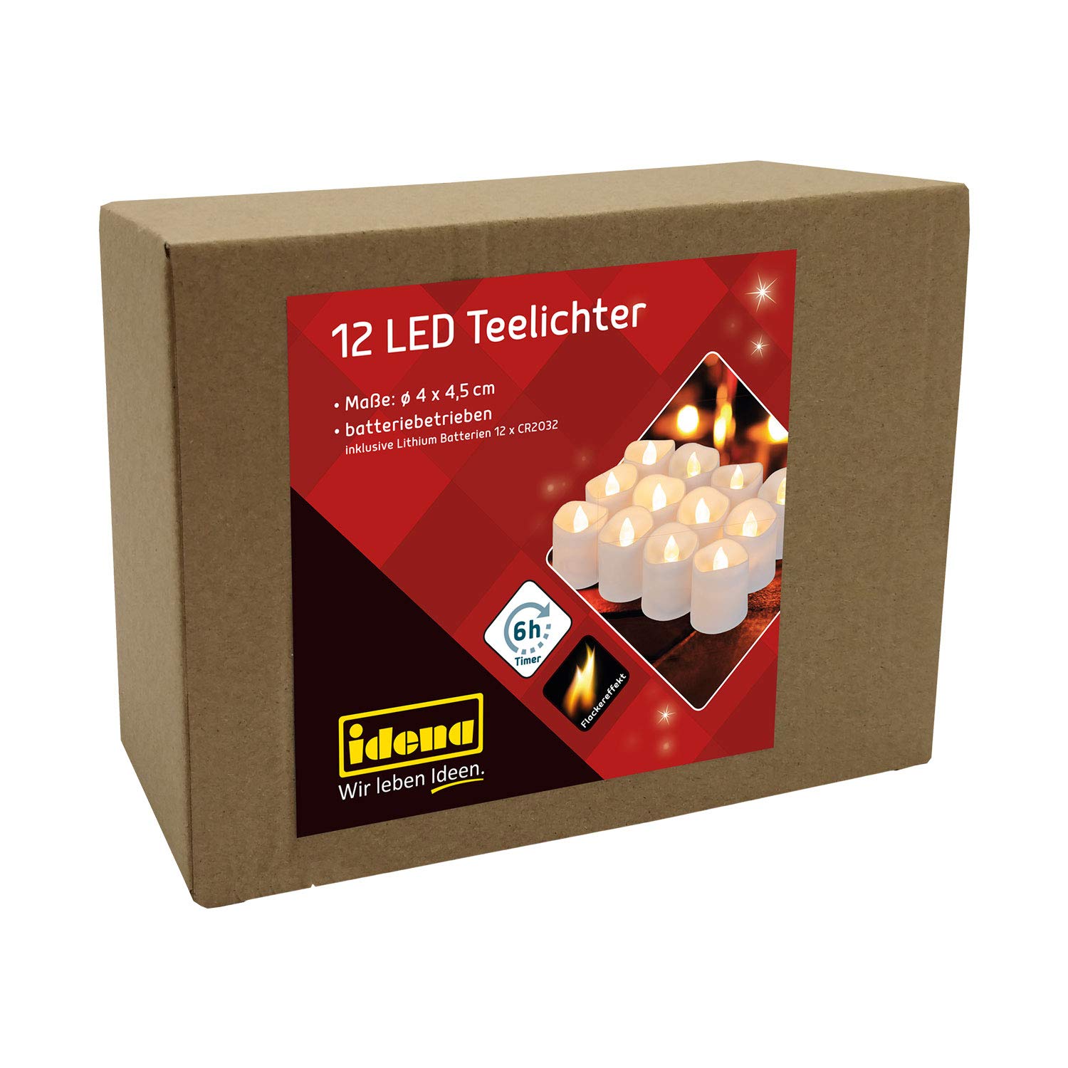 OSHINE Candele senza fiamma a LED impermeabili, set di 3 avorio, D2,2 x H5, 15,2 cm, 17,8 cm, candele tremolanti a batteria, per esterni con funzione timer telecomando, candele in plastica elettrica