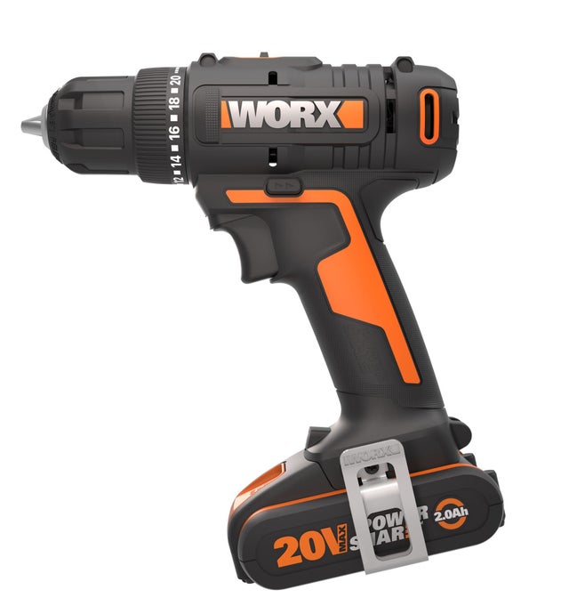 Wiertarko-wkrętarka WORX WX100 20V z 1 akumulatorem 2Ah + torba