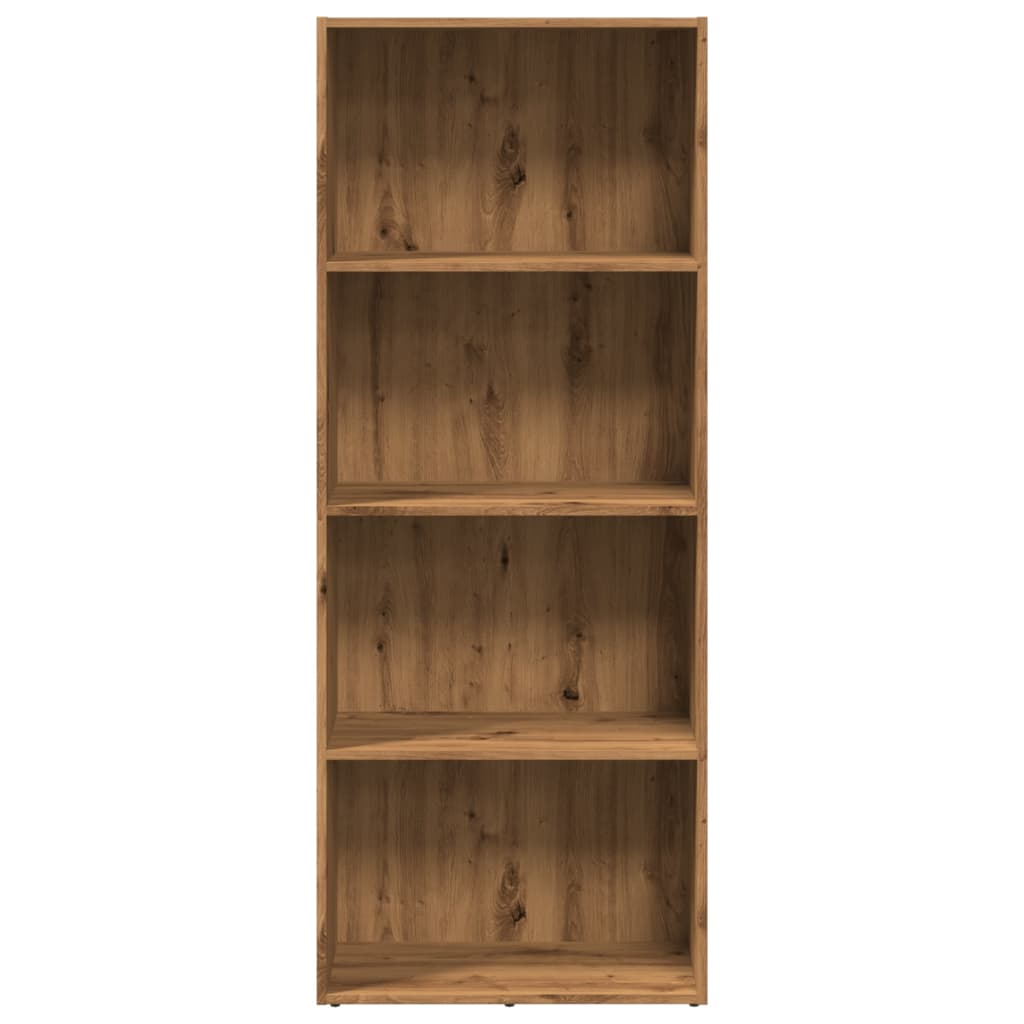 Bibliothèque | Armoire de livres | Meuble de Rangement chêne artisanal 60x30x152 cm bois d'ingénierie CFW312945 - 4