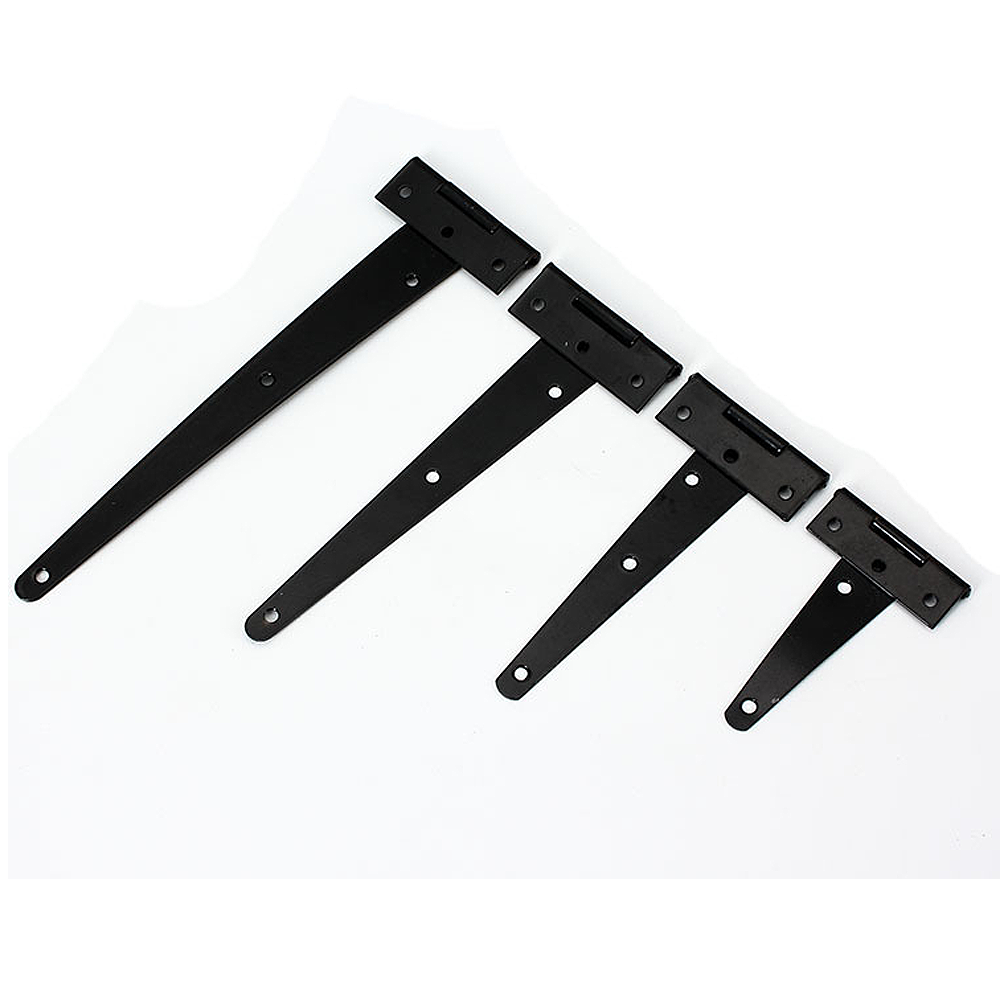 Lot De 4 Charnières De Porte Renforcées à Souder – Noires – Capacité 500 Kg