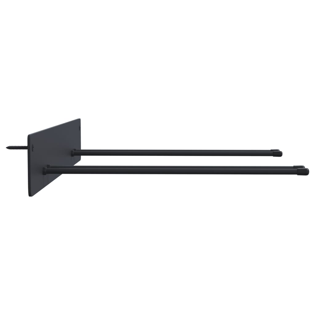 Suporte de Ferramentas de Jardim VidaXL - Conjunto de 2 em Aço Preto - 7