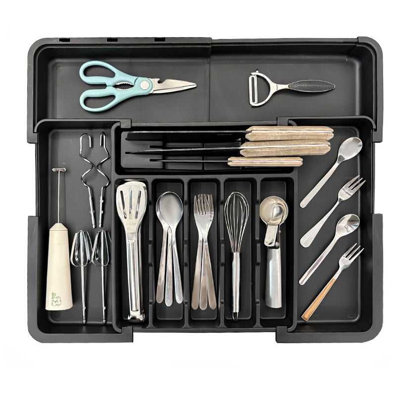 Organizador de cubiertos expandible,organizador de cajones