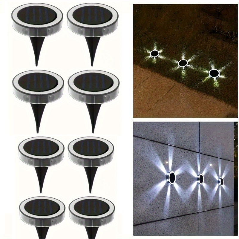 Zestaw zewnętrznych lamp solarnych z diodami LED światło białe na taras ulicę do krajobrazu ogrodu na wesele kemping oświetlenie dekoracyjne