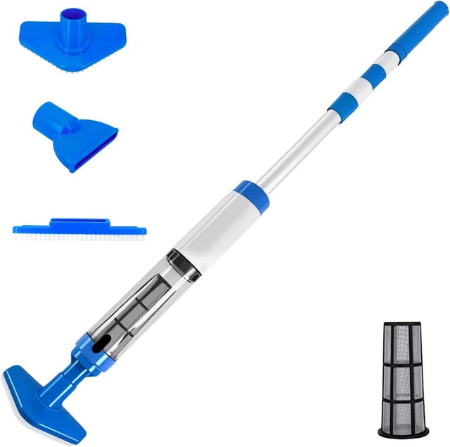 Aspirateur de piscine sans fil - Nettoyeur de piscine électrique rechargeable 3 en 1 - Aspirateur manuel
