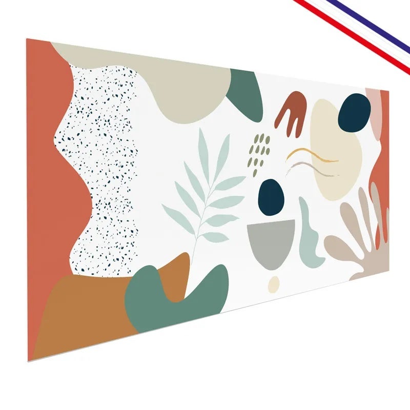 Crédence de salle de bain en PVC design floral blanc 140x30 cm (en 2 bandeaux) - Artistic - 4